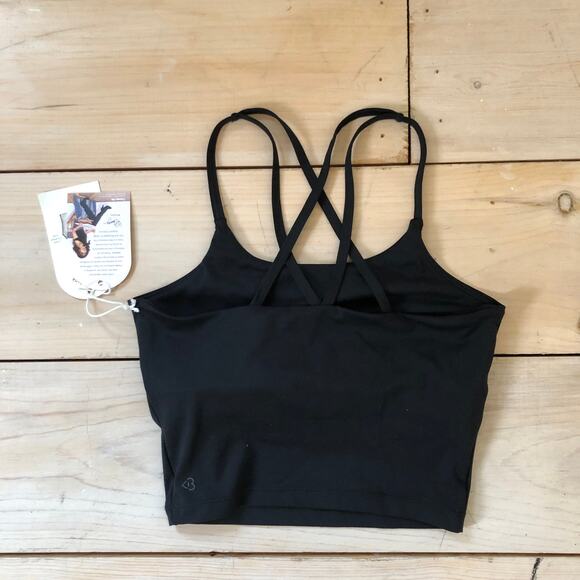 Blogilates NWT Women's Strappy Tank Black XS - Picture 9 of 9